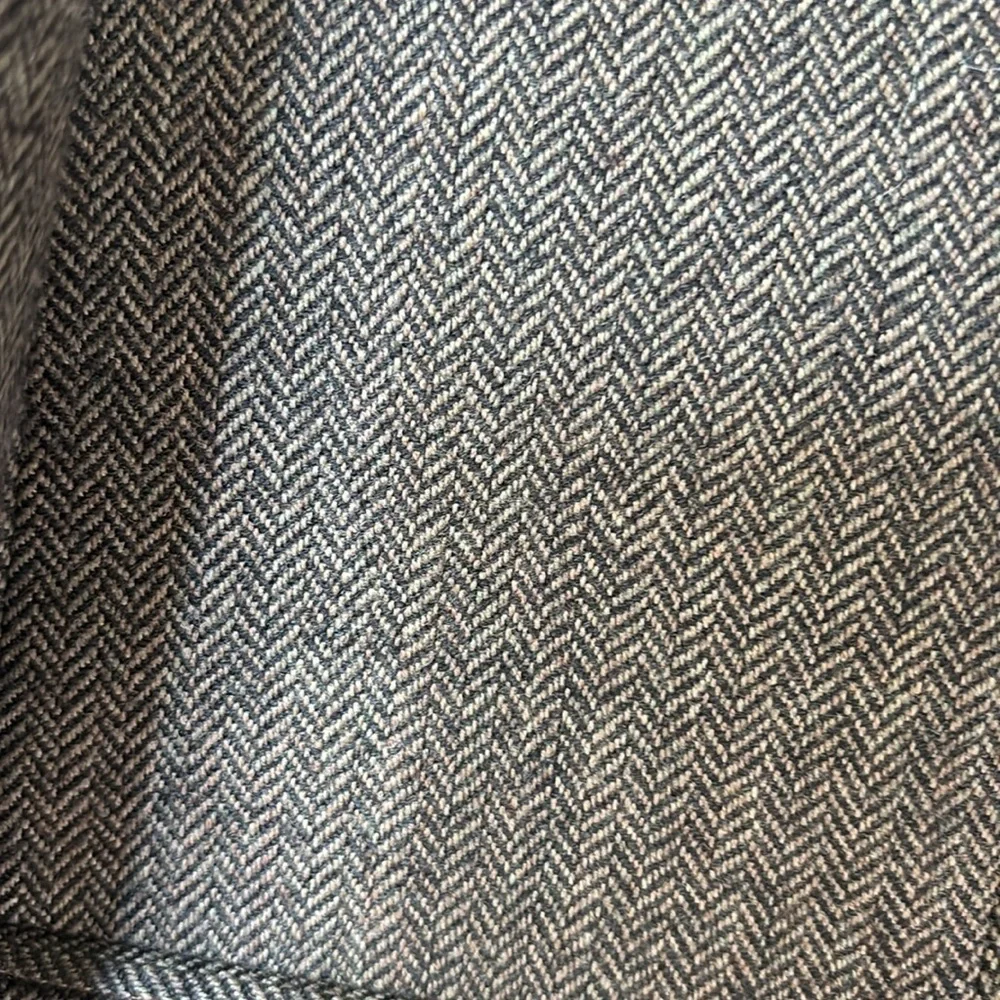 Alan Flusser Herringbone Wool Cashmere Blend Sport Coat 44R